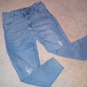 Blue Savvy distressed jeans size:17/33